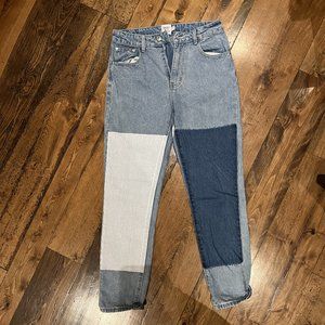 Princess Polly patchwork denim jeans